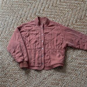 BlankNYC Quilted Jacket in Rust